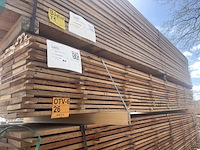 Ca. 81x guyana teak beschoeiingsplanken , 20x150mm, lengte 350cm - afbeelding 4 van  4