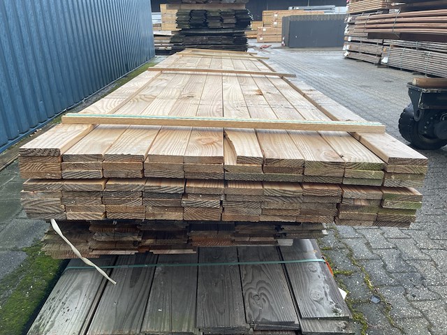 Ca. 82x douglas planken geschaafd, 18x90mm, lengte 400cm - afbeelding 3 van  3
