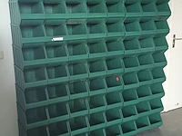 Ca. 82x magazijnbakken met grijp opening, overtoom, groen - afbeelding 2 van  4