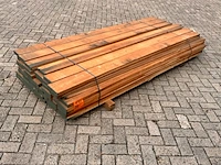 Ca. 834x amerikaans kersen planken fijnbezaagd, 33mm dik, diverse breedtes, lengte 245cm - afbeelding 2 van  3
