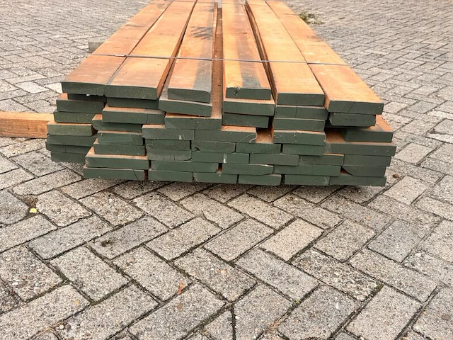 Ca. 834x amerikaans kersen planken fijnbezaagd, 33mm dik, diverse breedtes, lengte 245cm - afbeelding 3 van  3