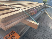 Ca. 83x angelim pedra latten geschaafd, 20x45mm, lengte 80/215cm, 3/245cm - afbeelding 2 van  3