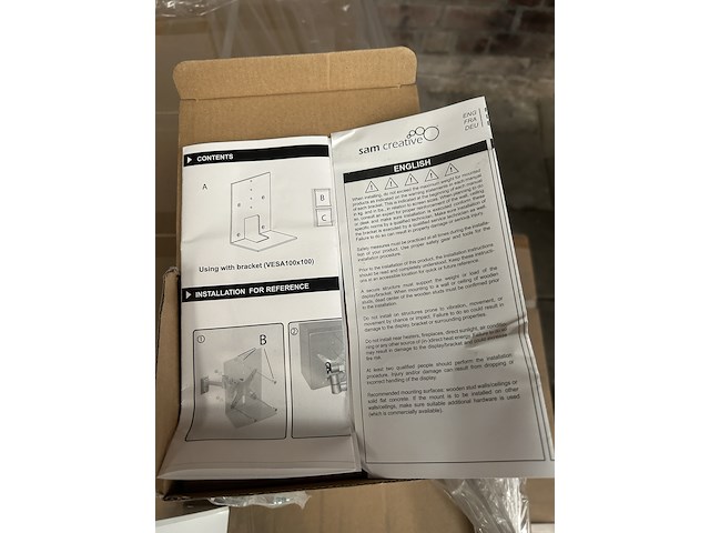 Ca. 83x speaker muurbeugel, sam creative, braha000012 - afbeelding 3 van  5