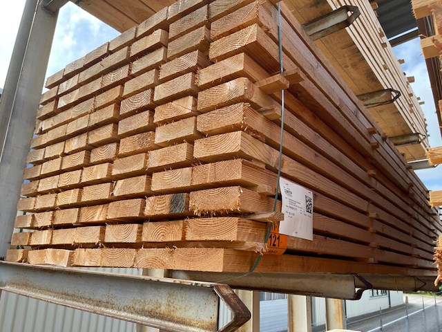 Ca. 84x douglas dakbalken fijnbezaagd, 50x150mm, lengte 400cm - afbeelding 4 van  4
