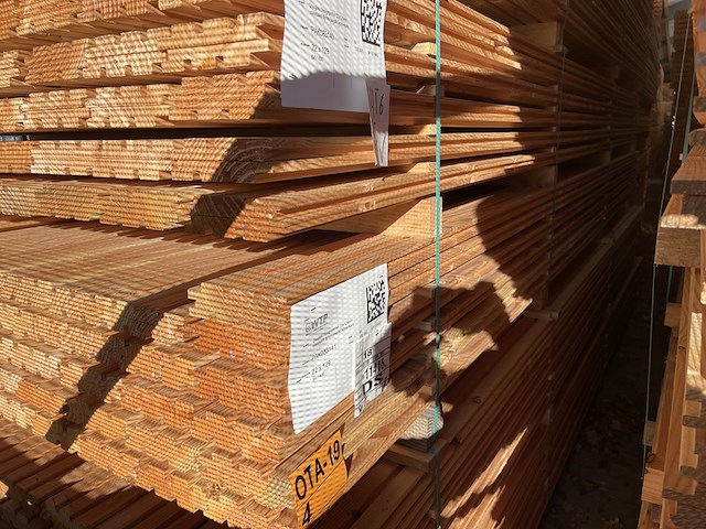 Ca. 84x douglas design- triple- deens profiel, 22x142mm, lengte 400cm - afbeelding 4 van  4