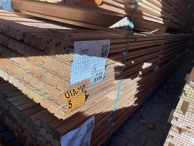 Ca. 84x douglas design- triple- deens profiel, 22x142mm, lengte 400cm - afbeelding 4 van  4