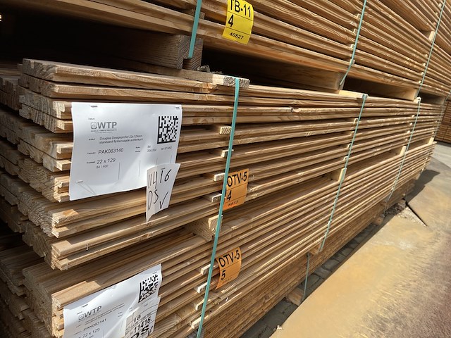 Ca. 84x douglas design- triple- deens profiel, 22x142mm, lengte 400cm - afbeelding 4 van  4