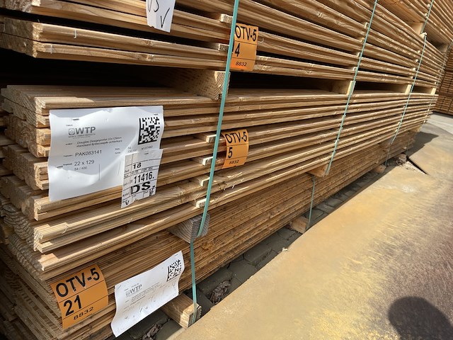 Ca. 84x douglas design- triple- deens profiel, 22x142mm, lengte 400cm - afbeelding 4 van  4