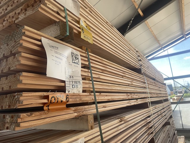 Ca. 84x douglas design- triple- deens profiel, 22x142mm, lengte 400cm - afbeelding 4 van  4