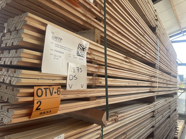 Ca. 84x douglas design- triple- deens profiel, 22x142mm, lengte 400cm - afbeelding 4 van  4