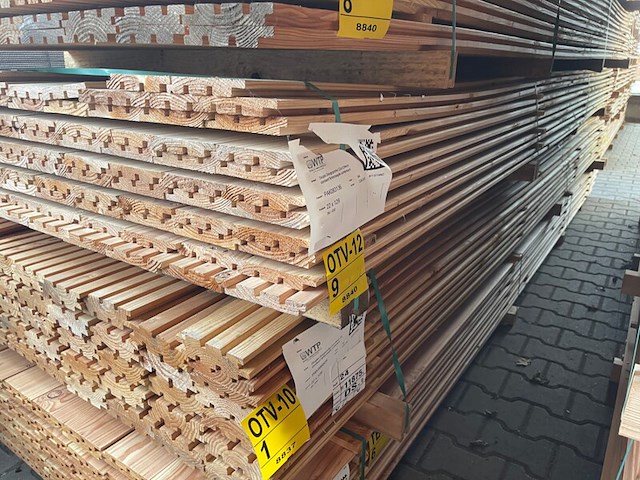 Ca. 84x douglas design- triple- deens profiel, 22x142mm, lengte 400cm - afbeelding 4 van  4
