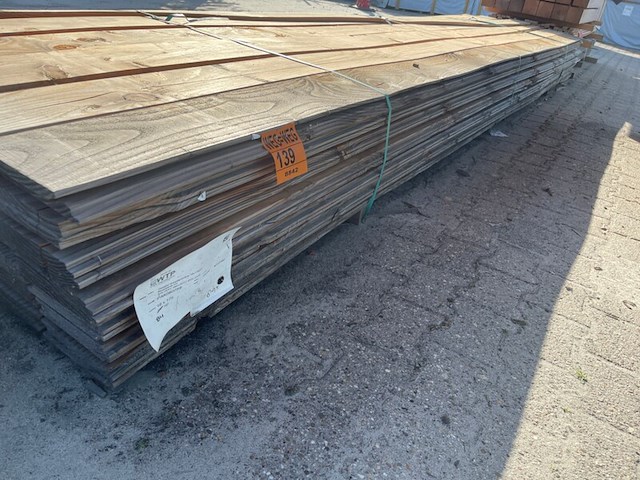 Ca. 84x douglas wisselsponning, 18x190mm, lengte 500cm - afbeelding 2 van  3