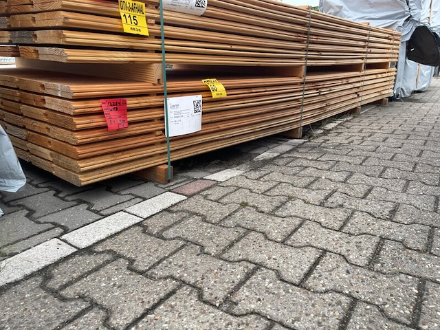 Ca. 84x douglas wisselsponning/halfhoutsrabat, 18x190mm, lengte 400cm - afbeelding 2 van  3