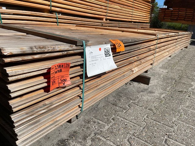 Ca. 84x douglas wisselsponning/halfhoutsrabat, 18x190mm, lengte 500cm - afbeelding 3 van  3