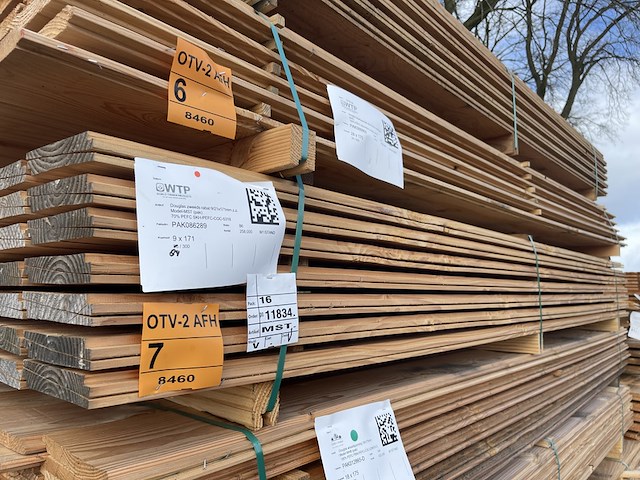 Ca. 84x douglas zweeds rabat, 21x190mm, lengte 300cm - afbeelding 4 van  4