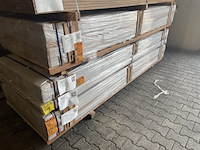 Ca. 84x guyana teak dekdelen gevingerlast, 21x70mm, lengte 300cm - afbeelding 4 van  4