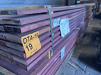 Ca. 84x purple heart planken geschaafd, 21x120mm, lengte 22/335cm, 29/365cm, 25/400cm, 8/430cm - afbeelding 2 van  3
