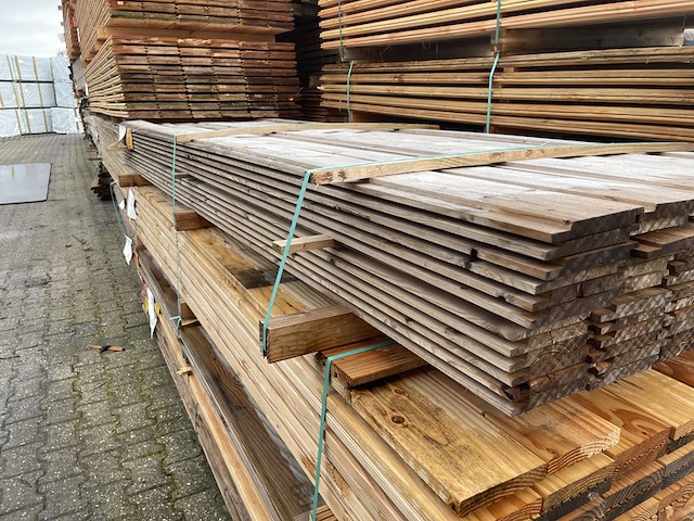 Ca. 84x thermo vuren channelsiding, 18x142mm, lengte 5/250cm, 79/300cm - afbeelding 2 van  3
