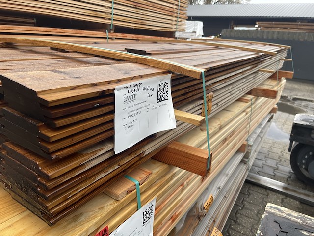 Ca. 84x thermo vuren channelsiding, 18x142mm, lengte 79/300cm, 5/350cm - afbeelding 2 van  3