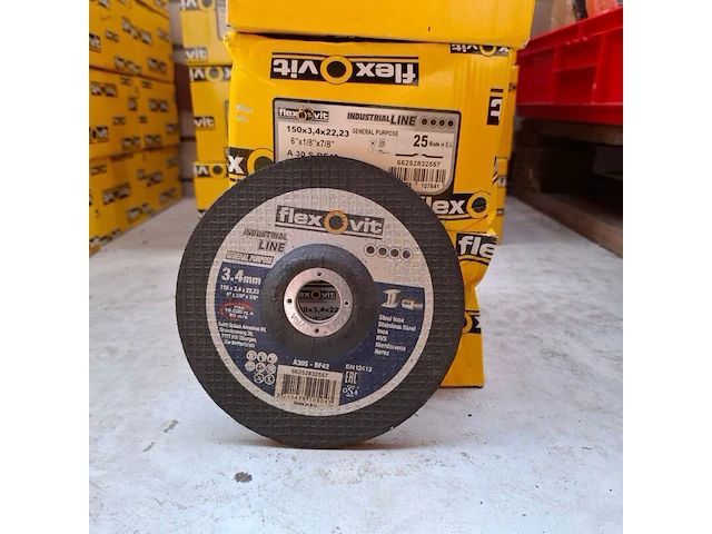 Ca. 85x doorslijpschijf flexovit, 150x3,4x22,23 - afbeelding 1 van  4