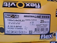 Ca. 85x doorslijpschijf flexovit, 150x3,4x22,23 - afbeelding 3 van  4