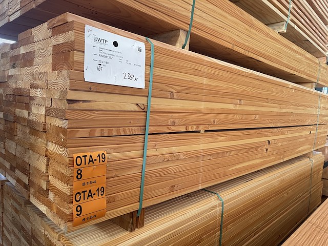 Ca. 85x douglas vlonderplanken, 25x140mm, lengte 300cm - afbeelding 4 van  4