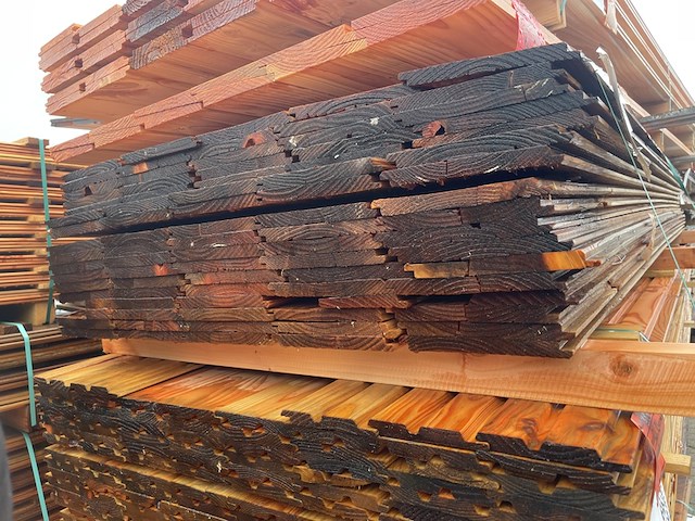 Ca. 85x douglas wisselsponning, 18x190mm, lengte 300cm - afbeelding 3 van  3