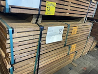 Ca. 85x guyana ipé planken geschaafd , 25x90mm, lengte 125cm - afbeelding 4 van  4