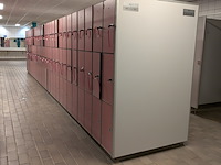 Ca. 8,65 meter dubbelzijdige lockerkast module — 162x locker safe-o-mat - afbeelding 10 van  16