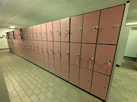 Ca. 8,65 meter dubbelzijdige lockerkast module — 162x locker safe-o-mat - afbeelding 12 van  16