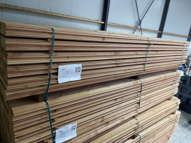 Ca. 86x douglas wisselsponning/halfhoutsrabat, 18x190mm, lengte 500cm - afbeelding 2 van  4