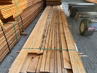 Ca. 88x douglas dubbele rhombus, 18x130mm, lengte 500cm - afbeelding 1 van  3