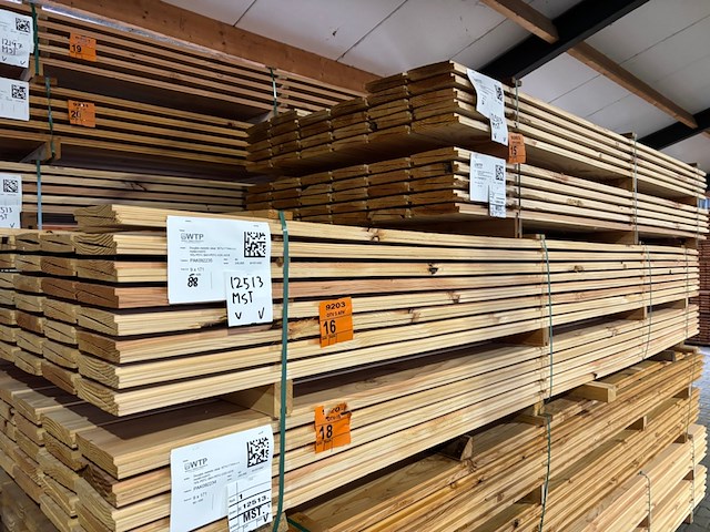 Ca. 88x douglas zweeds rabat, 21x190mm, lengte 400cm - afbeelding 4 van  4