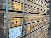 Ca. 88x guyana teak planken geschaafd, 21x90mm, lengte 215cm - afbeelding 4 van  4