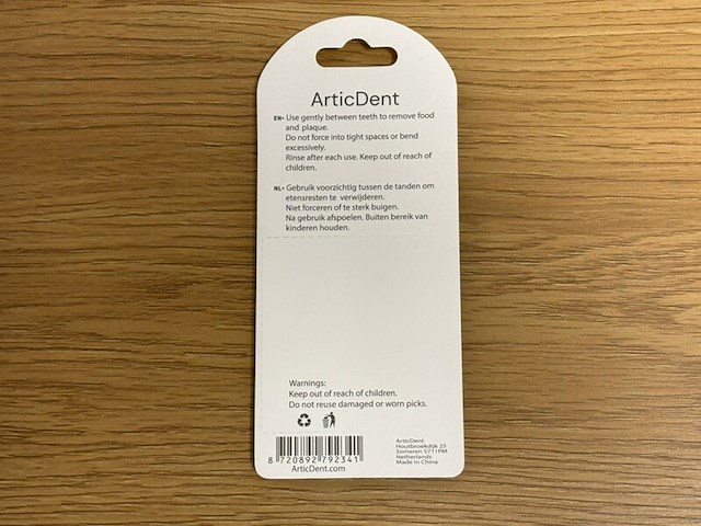 Ca. 88x tandenstokers - medium - 42 pack arctic dent, mint - afbeelding 4 van  4