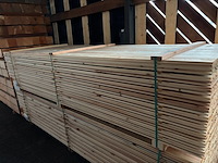 Ca. 89x douglas dubbele rhombus, 18x137mm, lengte 500cm - afbeelding 2 van  4