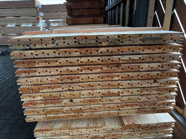 Ca. 89x douglas dubbele rhombus, 18x137mm, lengte 500cm - afbeelding 3 van  4