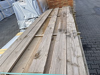 Ca. 89x douglas planken fijnbezaagd, 22x150mm, lengte 300cm - afbeelding 1 van  3