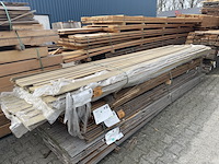 Ca. 89x hardhouten channelsiding gecoat, 21x97mm, lengte 10/365cm, 52/400cm, 4/430cm, 13/460cm - afbeelding 3 van  3