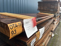 Ca. 8x divers hardhout, 40x145mm, lengte 200cm - afbeelding 2 van  3