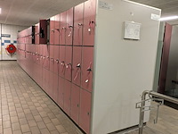 Ca. 9 meter dubbelzijdige lockerkast-module — 168x locker safe-o-mat - afbeelding 1 van  15