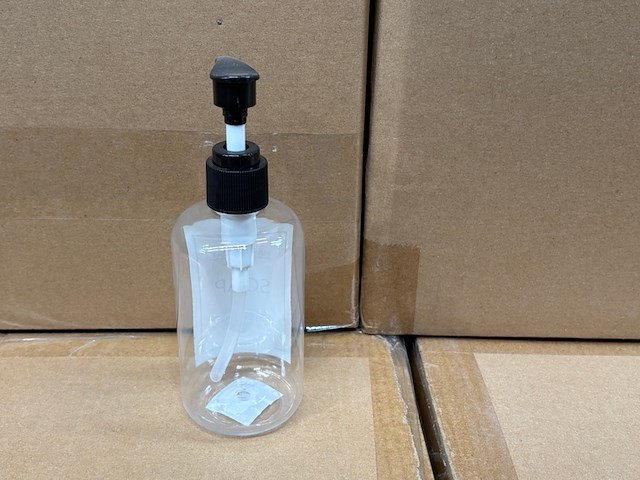 Ca. 900x plastic zeepflesje inclusief dispencer - afbeelding 3 van  3