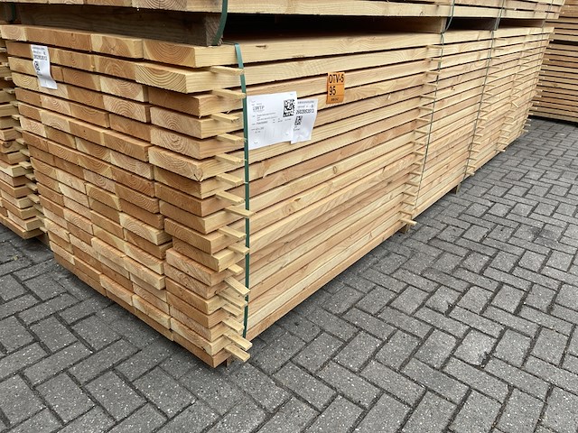 Ca. 90x douglas planken fijnbezaagd, 43x200cm, lengte 400cm - afbeelding 4 van  4