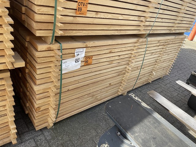 Ca. 90x douglas planken fijnbezaagd, 43x200mm, lengte 300cm - afbeelding 4 van  4