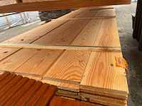 Ca. 90x douglas veer en groef, 18x185mm, lengte 400cm - afbeelding 1 van  3