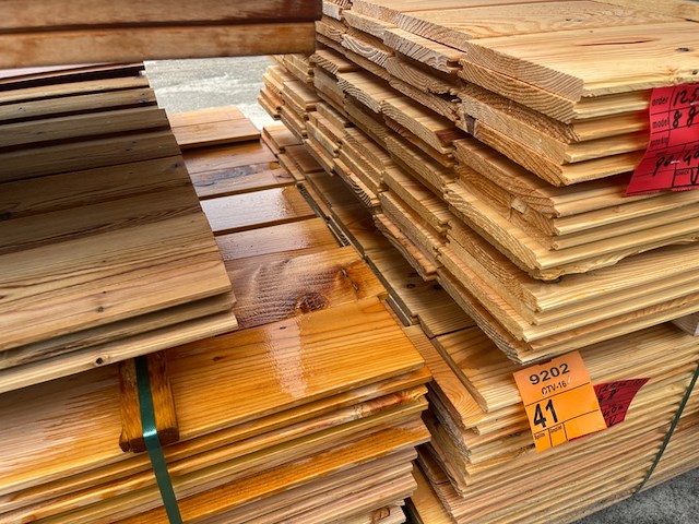 Ca. 90x douglas veer en groef, 18x185mm, lengte 400cm - afbeelding 3 van  3