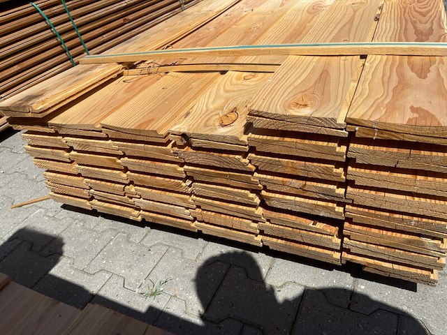 Ca. 90x douglas zweeds rabat, 21x190mm, lengte 500cm - afbeelding 3 van  3