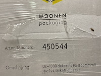 Ca. 90x dozen a 1000 deksels t.b.v. koffiebekers - afbeelding 2 van  3