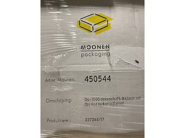 Ca. 90x dozen a 1000 deksels t.b.v. koffiebekers - afbeelding 3 van  3