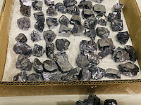 Ca. 90x galeniet brokjes - afbeelding 4 van  6